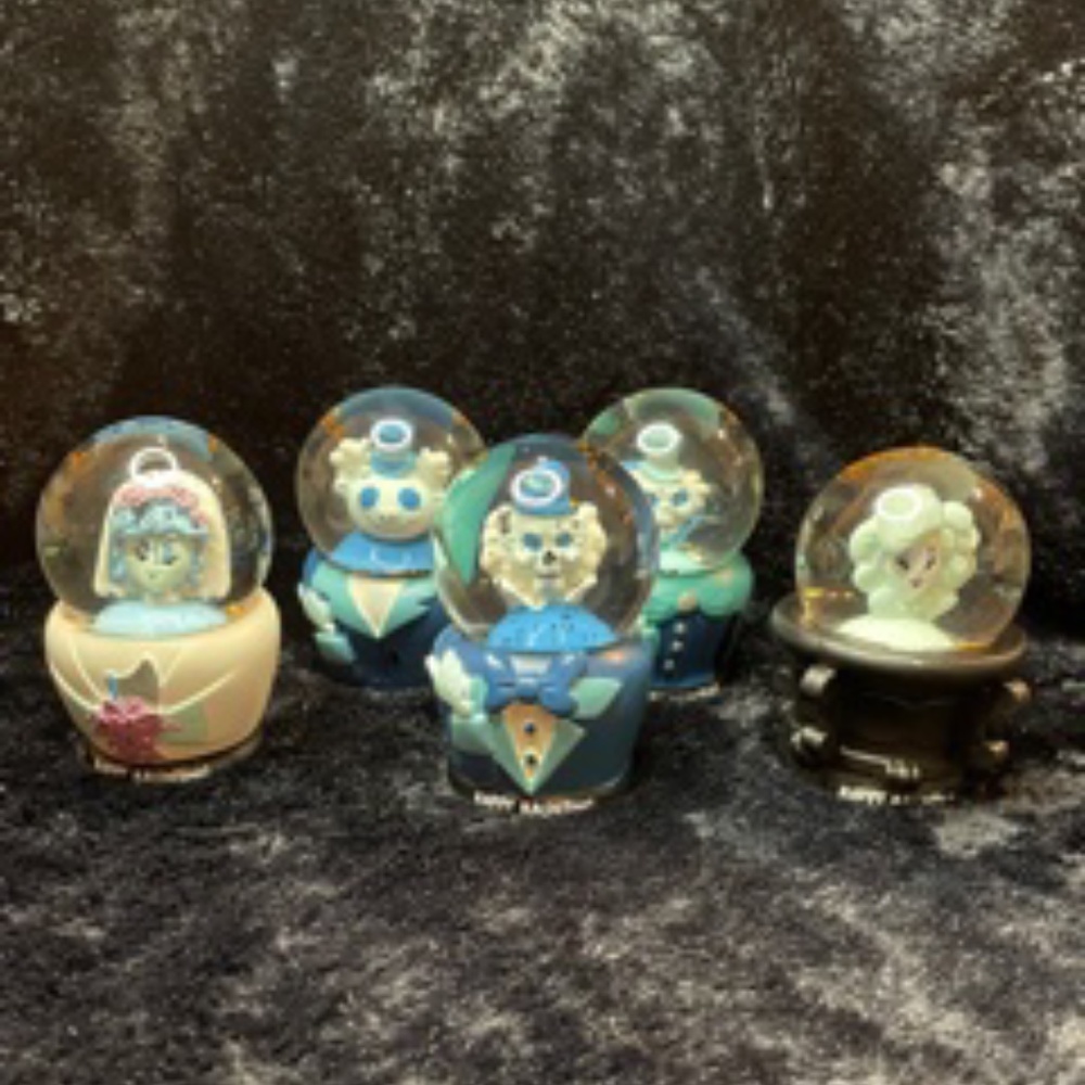 Set of 5 Haunted Mansion Mini Snowglobes